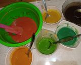 Foto langkah ke 5 dari resep Rainbow Cake tanpa SP.