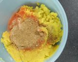 A picture of step 15 of Rajasthani Thali Ker Sangri Sabji Jodhpuri Aloo with Dal Paratha Chutney and Papad (Lunch Thali).