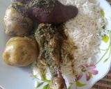 Foto del paso 5 de la receta: Pachamanca a la olla de pollo sellado