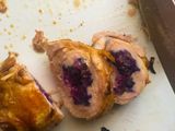 Stuffed Chicken thighs-with red cabbage