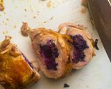 A picture of step 6 of Stuffed Chicken thighs-with red cabbage.