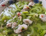 Hình bước làm 4 của món Canh khổ qua - chả cá homemade
