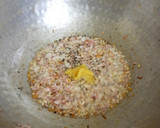 A picture of step 2 of Madurai muttai kari dosa / Madurai egg keema dosa.