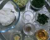 A picture of step 1 of Tzatziki Sauce.