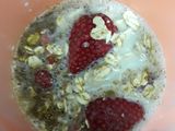 Batido de Fresa, frutos secos y Avena