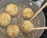 Foto del paso 8 de la receta: Takoyaki 🇯🇵 de pulpo 🐙 fáciles en sartén sin molde con salsa Tonkatsu Bulldog