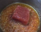 A picture of step 3 of Knorr noodles with pink sauce.