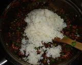 A picture of step 5 of Fried vegetable rice#4weekschallenge.