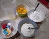Foto langkah ke 1 dari resep Rainbow steam cake.