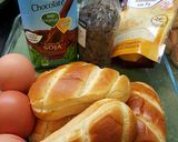 Foto del paso 1 de la receta: Budin de pan dulce, chocolate almendra y mandarina
