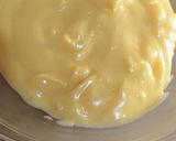 A picture of step 4 of Custard with orange jelly.