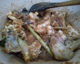 Foto langkah ke 6 dari resep Ayam_Jamur Bumbu Sate.