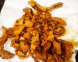 A picture of step 4 of Crispy Potatoes Peels in Bengali Style.