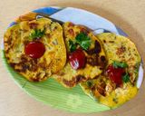 A picture of step 5 of Veg Chila.