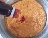 A picture of step 2 of Tirangi Dhokla Popstick.