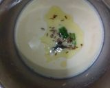 A picture of step 3 of Gujarati kadhi.