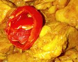 A picture of step 3 of Raw Jackfruit Curry (without onion,garlic).