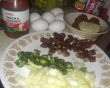 A picture of step 1 of Mi Gringo Breakfast Burrito.