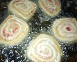 A picture of step 9 of Sweet potato pinwheel with tea.
