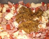 Foto del paso 4 de la receta: Tarta jamón, queso, berenjenas y tomate