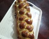 Pas rețetă #calendar Pâine Challah, împletită în 6 (pâine evreiască) 11 fotografie