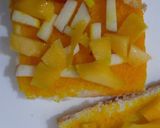 A picture of step 3 of Bread Fruit Pizza.