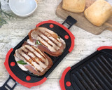 Foto del paso 6 de la receta: Serranitos de lomo, jamón y pimientos en el microondas con Lékué Grill
