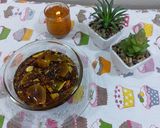 A picture of step 4 of Raw Mango murabba/ khatti meethi chutney.