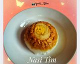 Foto langkah ke 4 dari resep Nasi Tim Ayam & Telur.