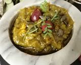 A picture of step 6 of Green Bell Pepper and Kalamata Olive Sauce.