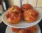 Une image de l'étape 5 de Muffins salés apéritifs au cheddar.