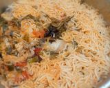 A picture of step 6 of Chicken biryani.