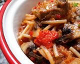 Foto del paso 8 de la receta: Fideos a la cazuela con costillas, Portobello y sobrasada