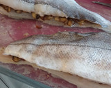Foto del paso 3 de la receta: Merluza rellena al cava con champiñón y jamón serrano