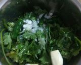 A picture of step 1 of Sprouts corn salad with green chutney.