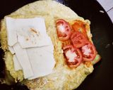 Foto langkah ke 3 dari resep One Pan Egg Toast (Roti Pandan + Keju Slice).