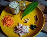 A picture of step 1 of Kerala style fried rice.