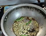 A picture of step 2 of Spinach Dal.