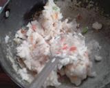A picture of step 2 of Riceflour  and  idli rava cutlets.