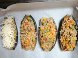 Berenjenas rellenas gratinadas