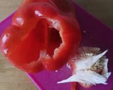 Foto del paso 2 de la receta: Ensalada tibia de pimientos con yuca y bimi