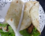 A picture of step 5 of Angara chicken wraps.