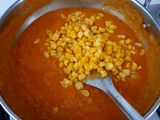 Tomato corn Bharta or curry