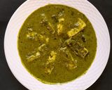 A picture of step 6 of Paneer in Green curry (methi chaman).