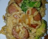 A picture of step 8 of Cheesy Sausage & Broccoli Orzo.