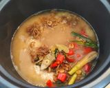 Foto langkah ke 4 dari resep Nasi Liwet Rice Cooker.