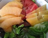 Une image de l'étape 2 de Salade chèvre melon.