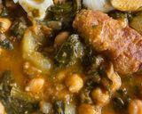 Foto del paso 13 de la receta: Potaje de Garbanzos con espinacas con Pelotitas de pan 🥖 (receta de la yaya)