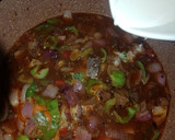 A picture of step 6 of Chilli beef.
