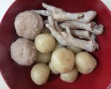 Foto langkah ke 1 dari resep Soteng khas Tasik (Baso Bonteng/Timun).